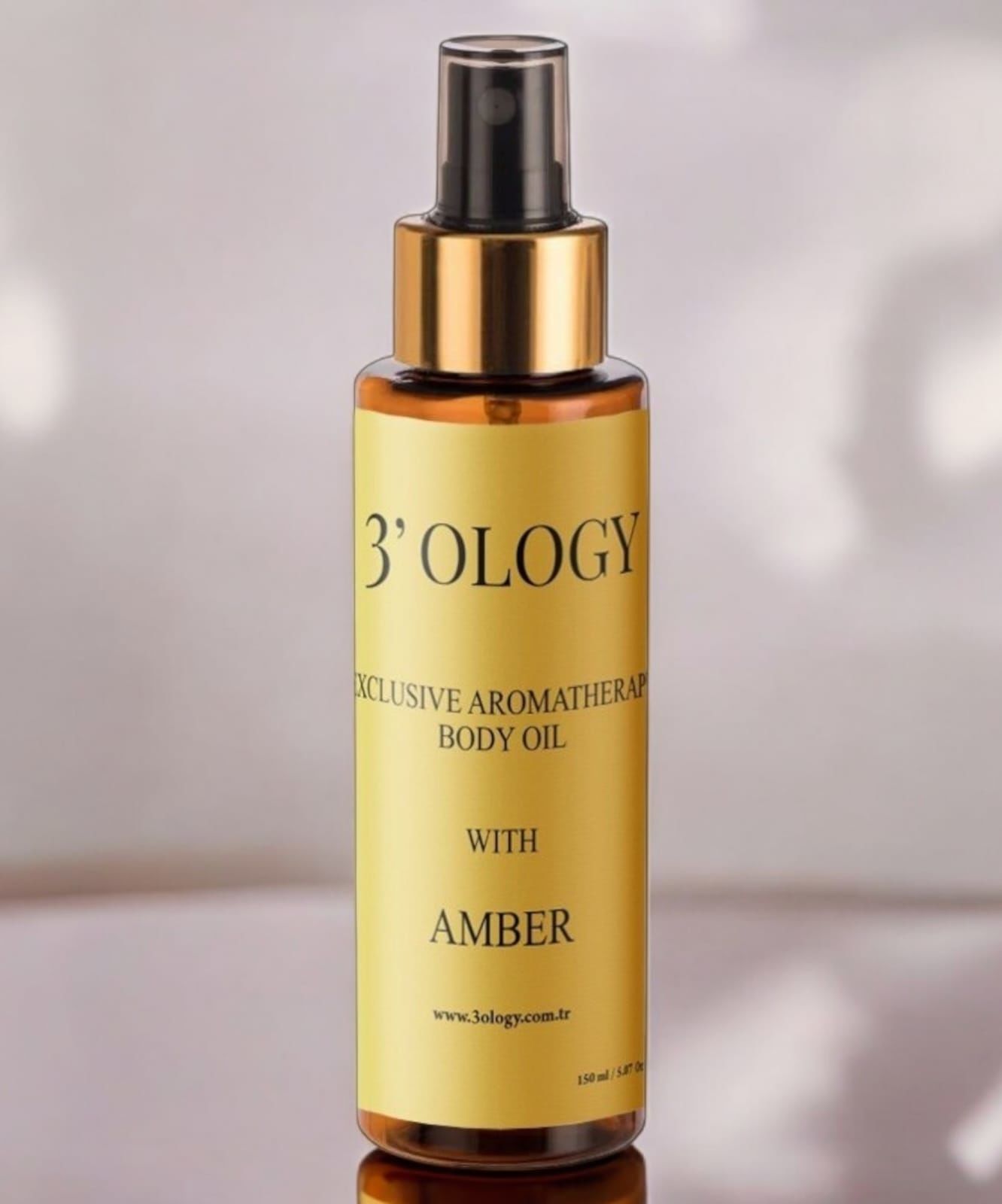 AROMATERAPİ LÜKS IŞILTI KATAN VÜCUT BAKIM YAĞI AMBER 150ml.